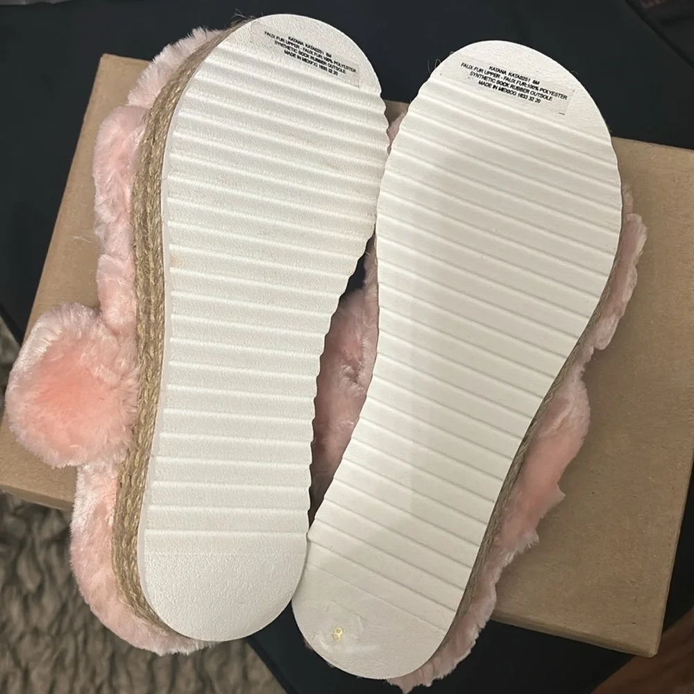 Steve Madden Fur Wedge Sandal